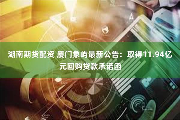 湖南期货配资 厦门象屿最新公告：取得11.94亿元回购贷款承诺函